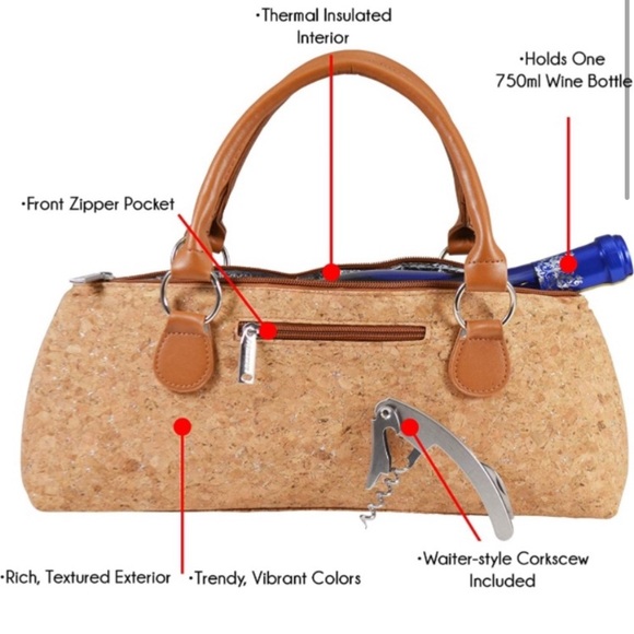 Wine Clutch Bag NWT - Picture 2 of 7